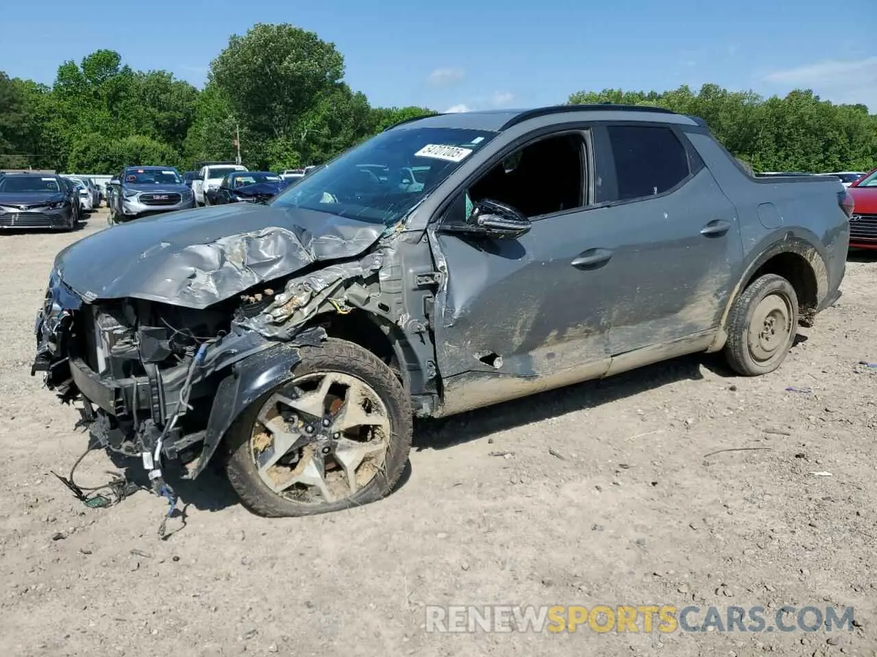1 Photograph of a damaged car 5NTJEDAF8NH003689 HYUNDAI SANTA CRUZ 2022