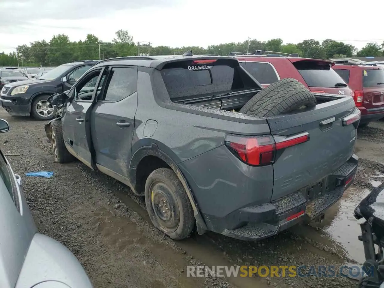 2 Photograph of a damaged car 5NTJEDAF8NH003689 HYUNDAI SANTA CRUZ 2022