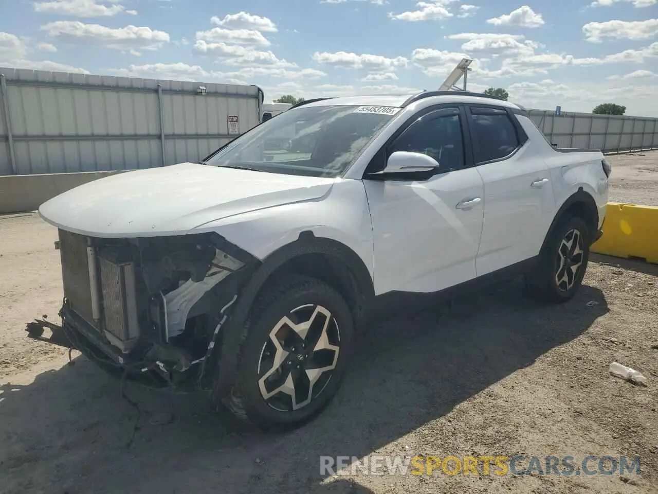 1 Photograph of a damaged car 5NTJEDAF9NH033350 HYUNDAI SANTA CRUZ 2022
