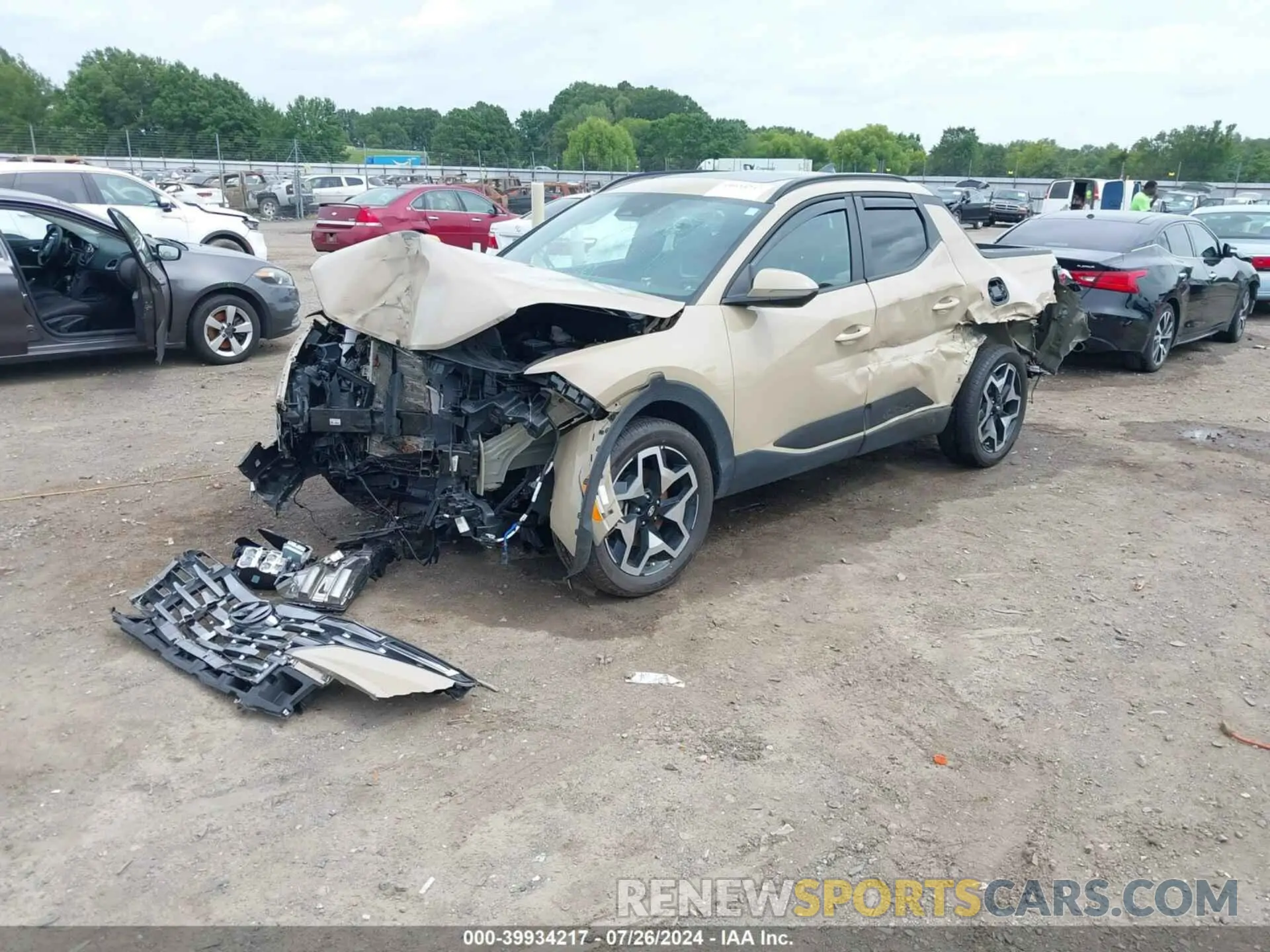 2 Photograph of a damaged car 5NTJEDAF8PH076659 HYUNDAI SANTA CRUZ 2023