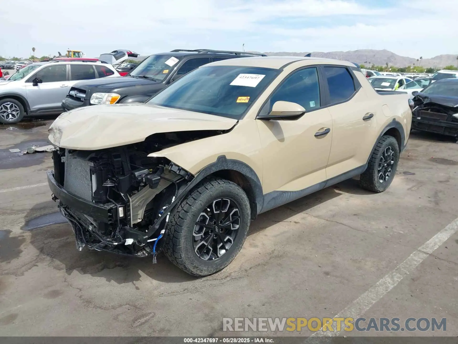 2 Photograph of a damaged car 5NTJBDAE4RH099164 HYUNDAI SANTA CRUZ 2024