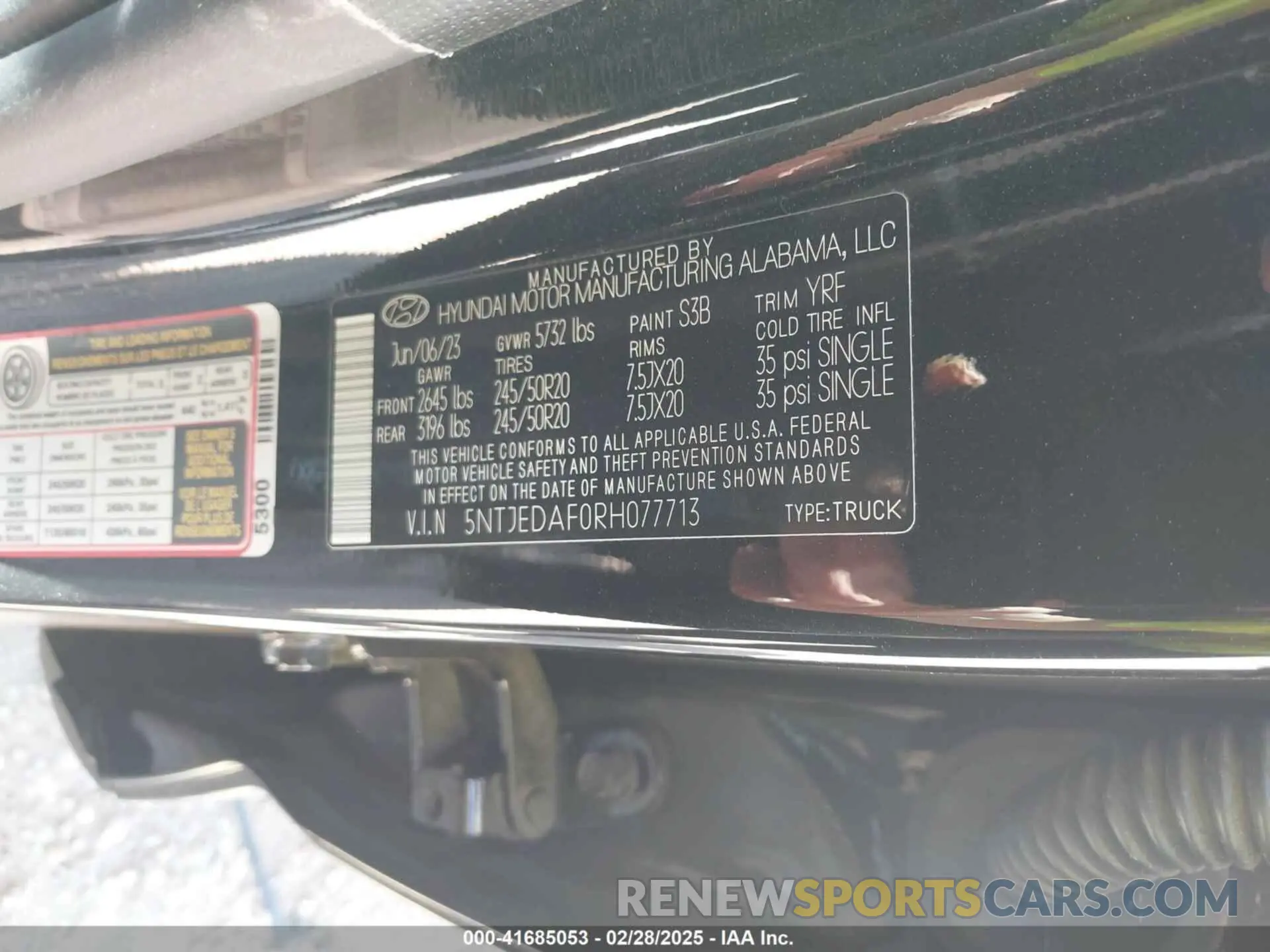 9 Photograph of a damaged car 5NTJEDAF0RH077713 HYUNDAI SANTA CRUZ 2024