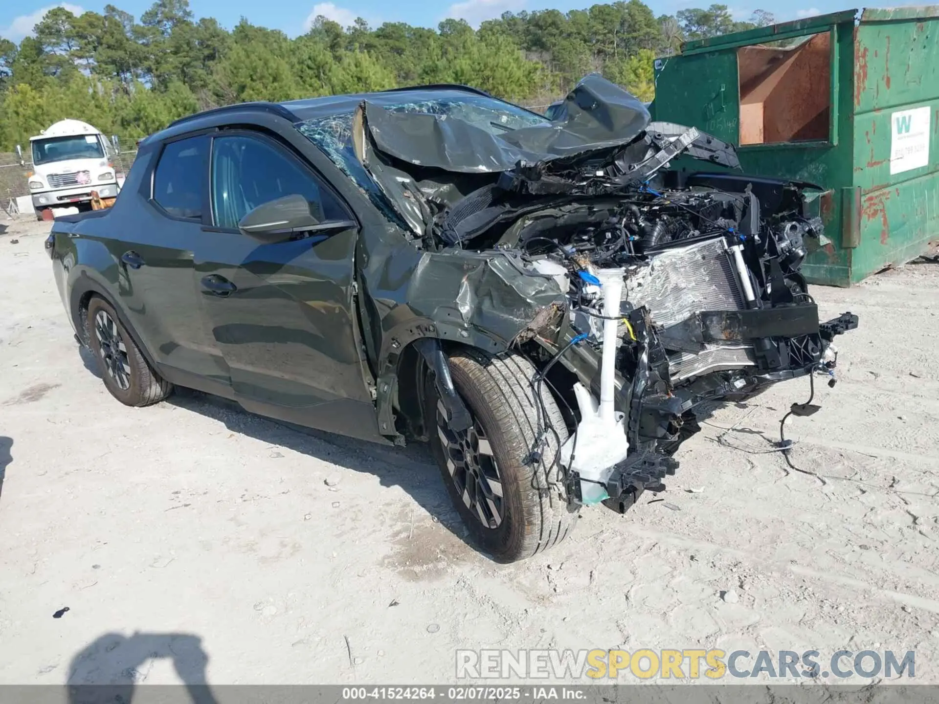 1 Photograph of a damaged car 5NTJBDDE4SH129880 HYUNDAI SANTA CRUZ 2025