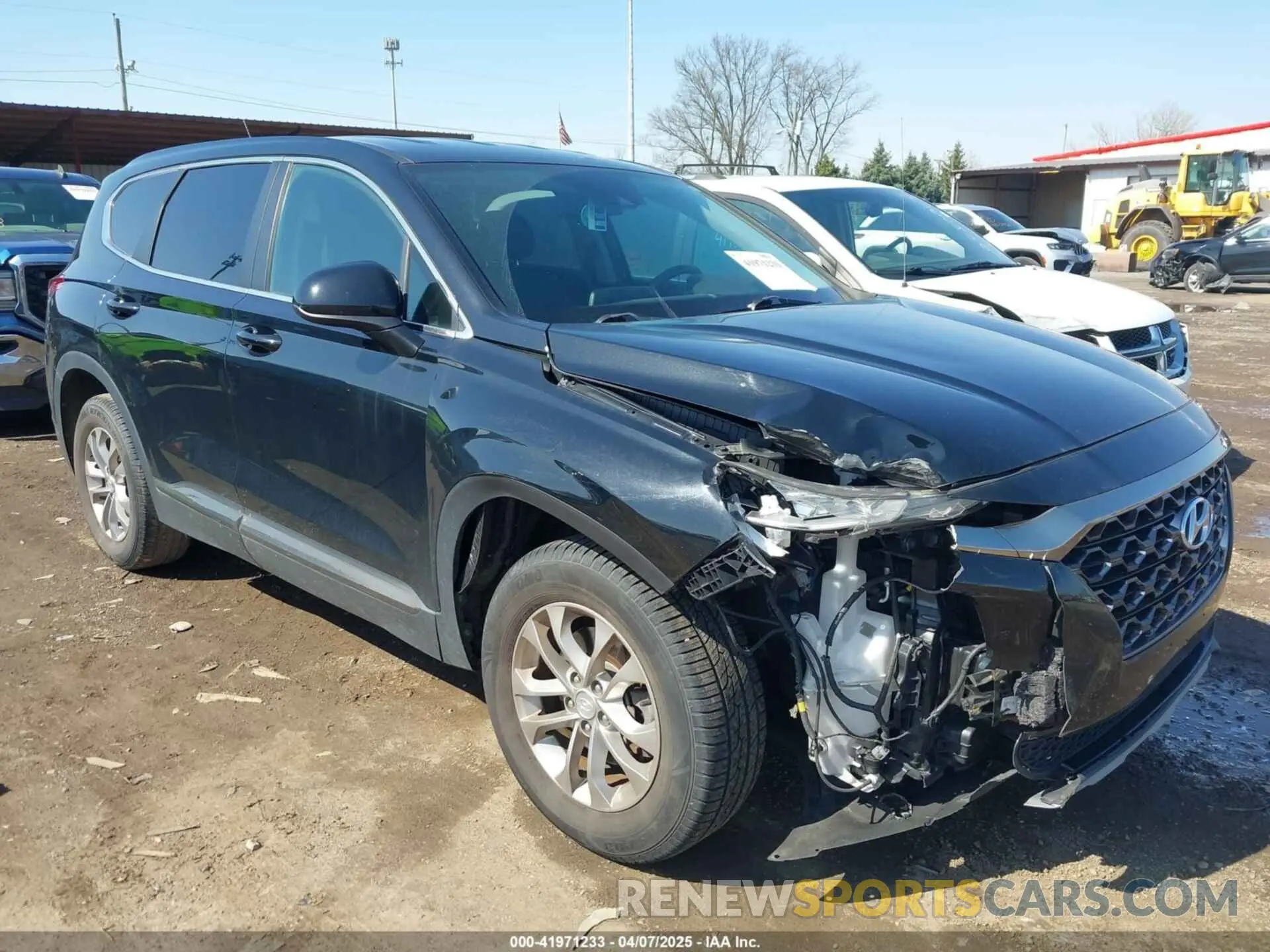 1 Photograph of a damaged car 5NMS23AD0KH023450 HYUNDAI SANTA FE 2019