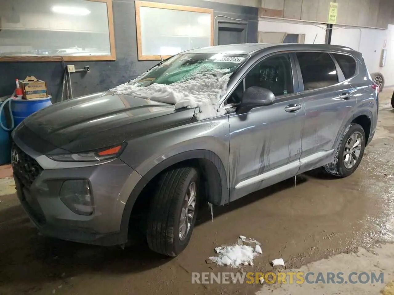 1 Photograph of a damaged car 5NMS23AD0KH079064 HYUNDAI SANTA FE 2019