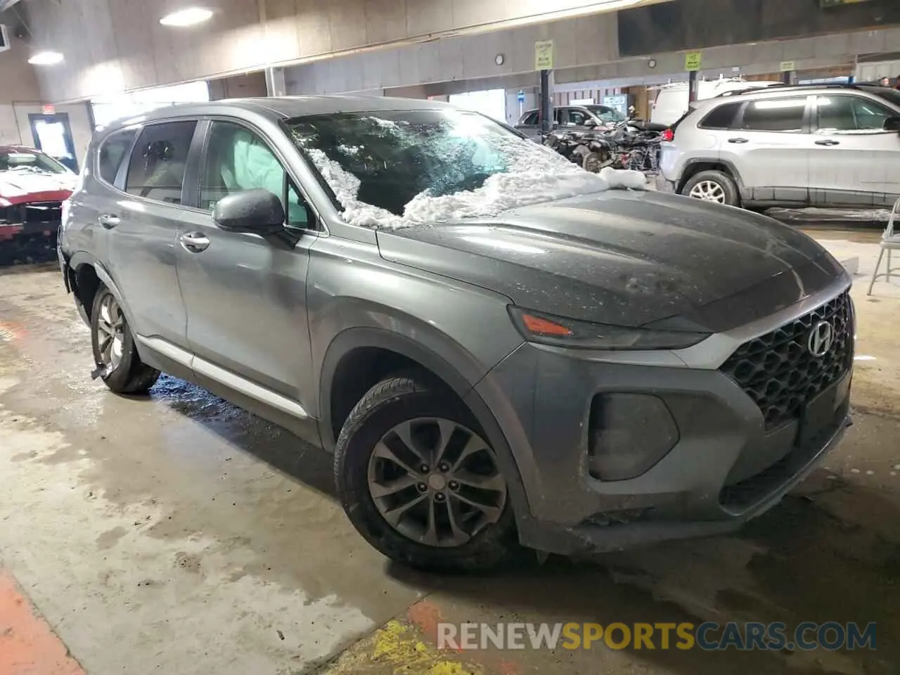4 Photograph of a damaged car 5NMS23AD0KH079064 HYUNDAI SANTA FE 2019