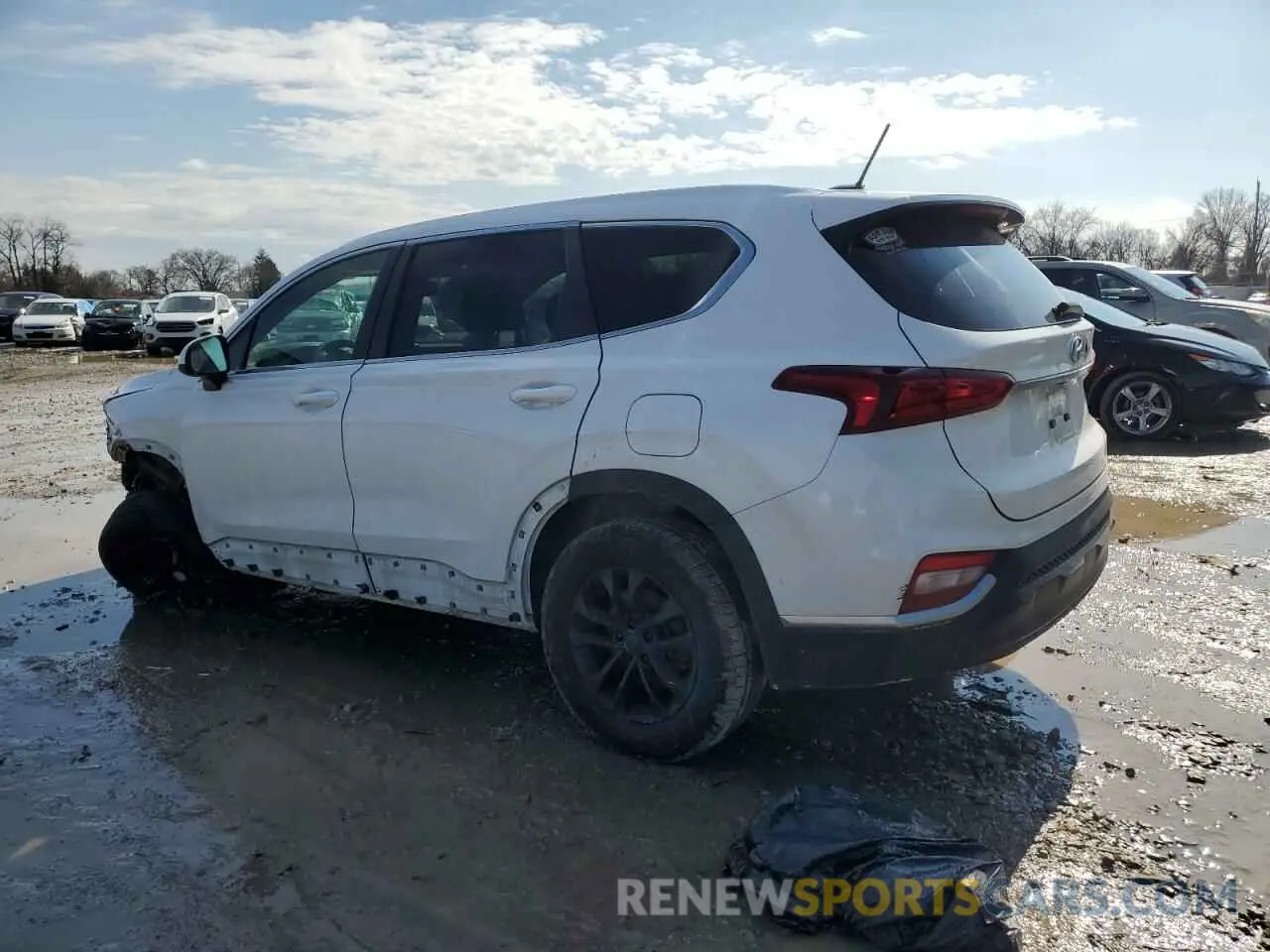2 Photograph of a damaged car 5NMS23AD2KH010005 HYUNDAI SANTA FE 2019
