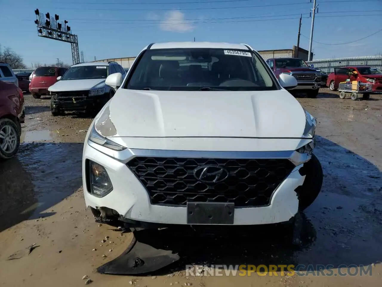 5 Photograph of a damaged car 5NMS23AD2KH010005 HYUNDAI SANTA FE 2019