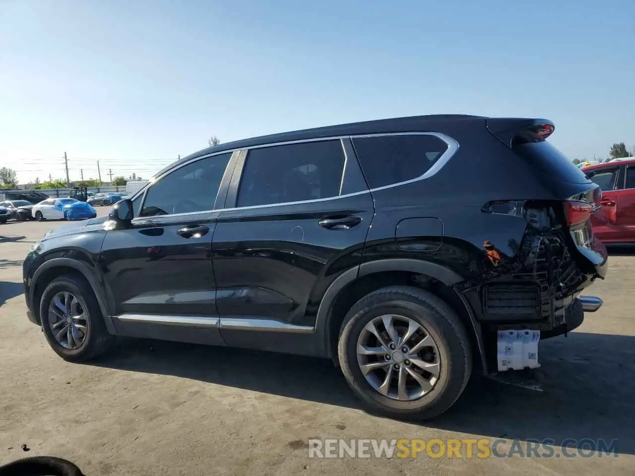 2 Photograph of a damaged car 5NMS23AD2KH043926 HYUNDAI SANTA FE 2019