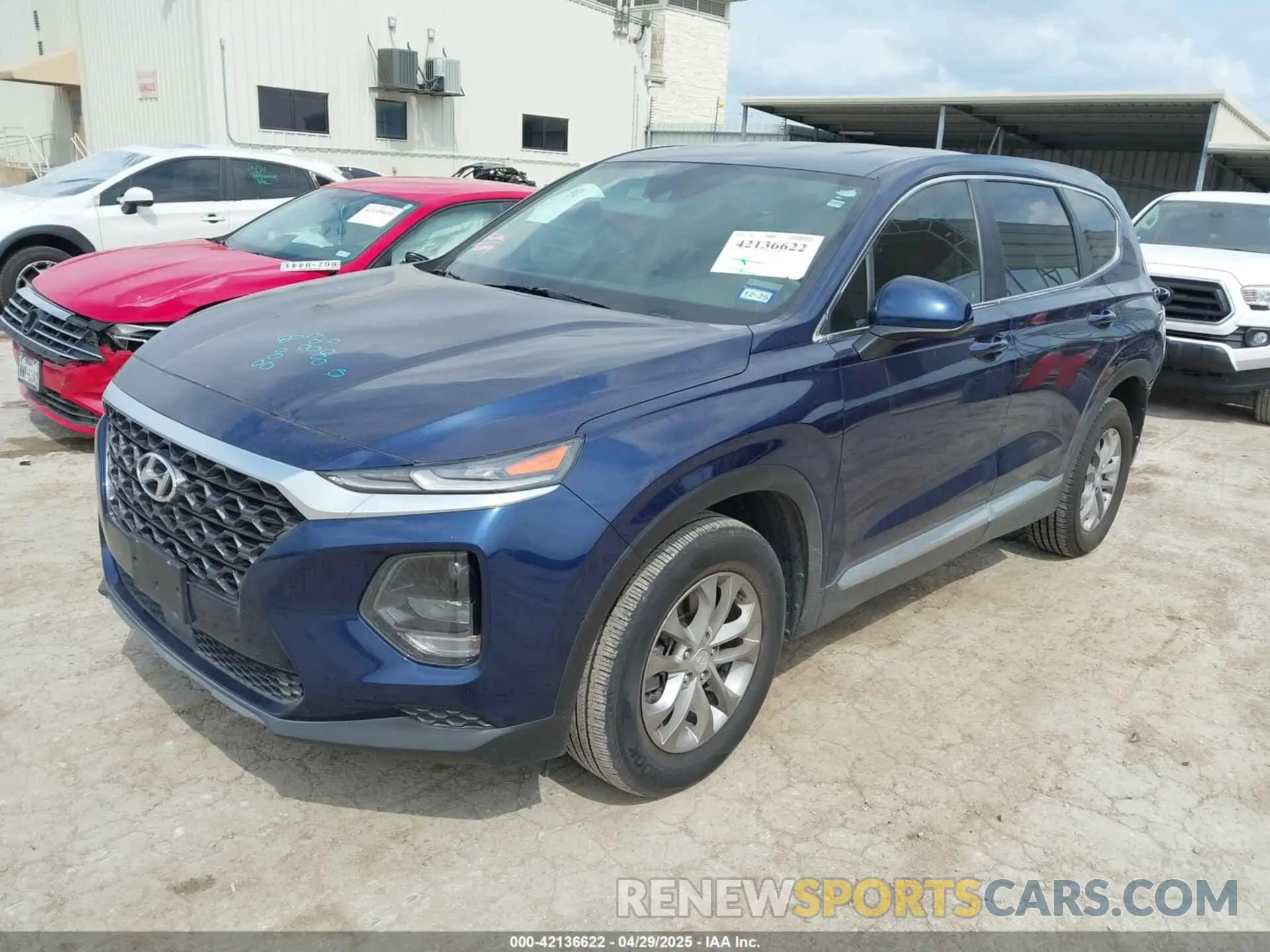 2 Photograph of a damaged car 5NMS23AD2KH070480 HYUNDAI SANTA FE 2019