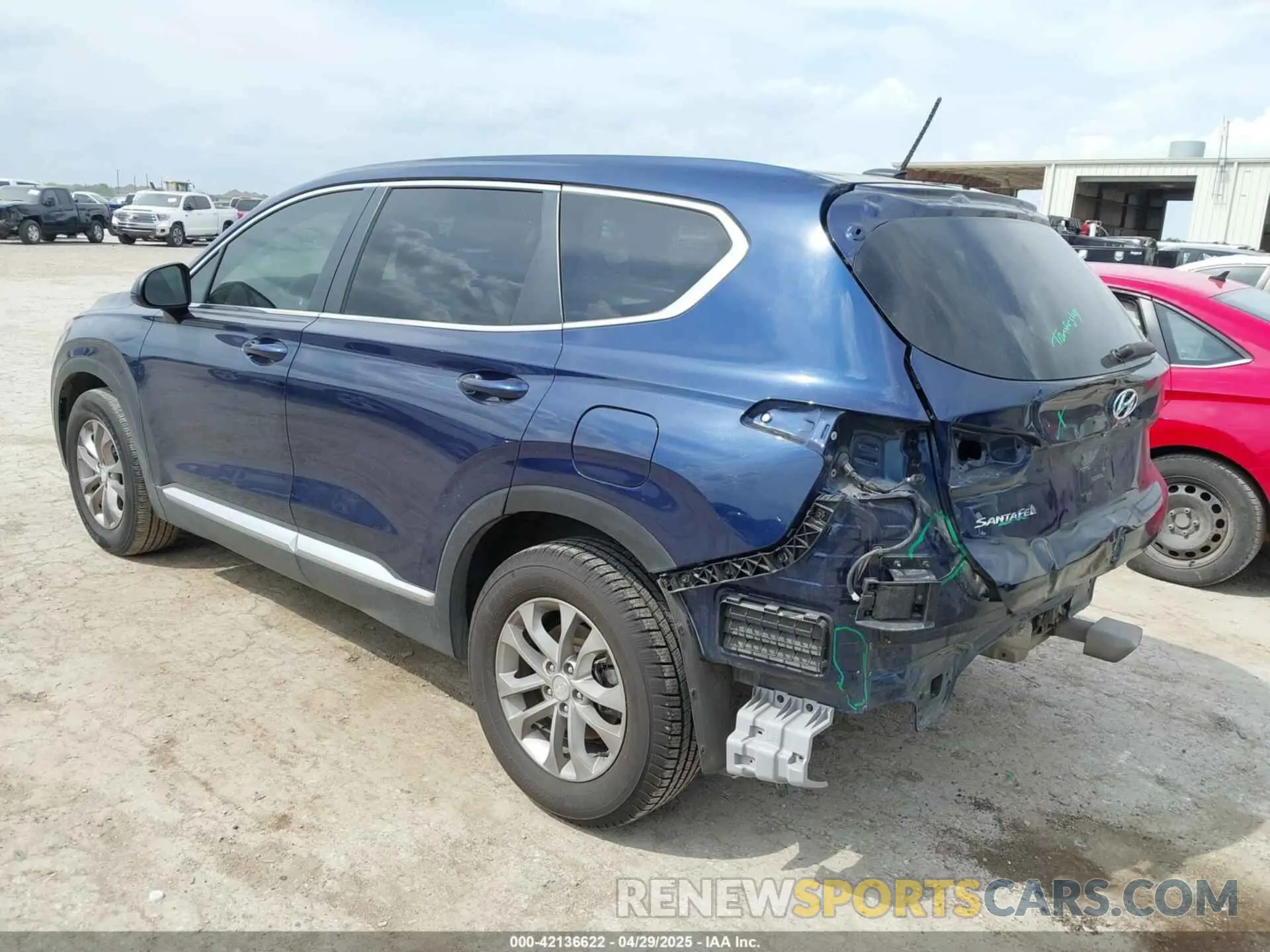 3 Photograph of a damaged car 5NMS23AD2KH070480 HYUNDAI SANTA FE 2019