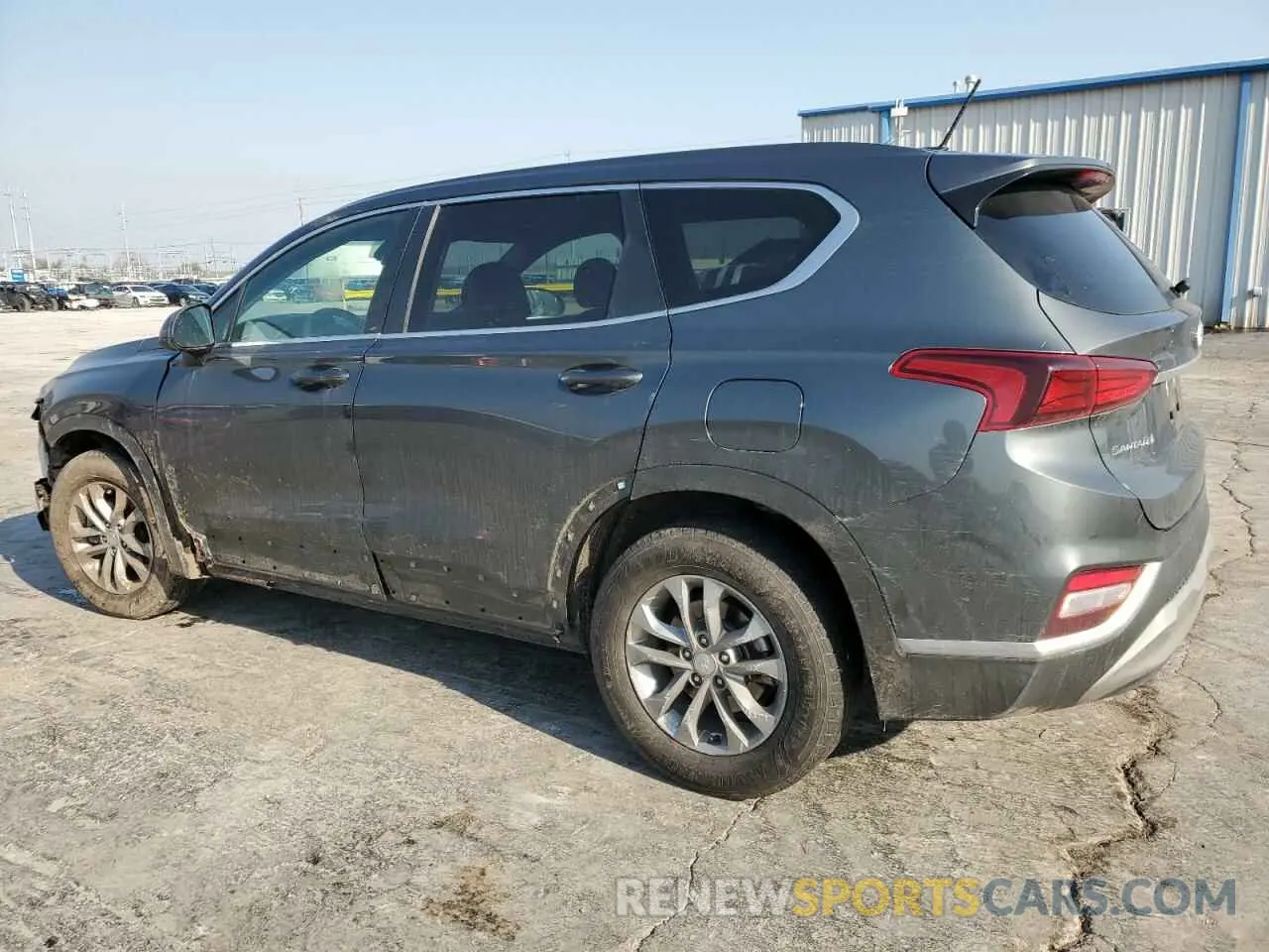 2 Photograph of a damaged car 5NMS23AD2KH085853 HYUNDAI SANTA FE 2019