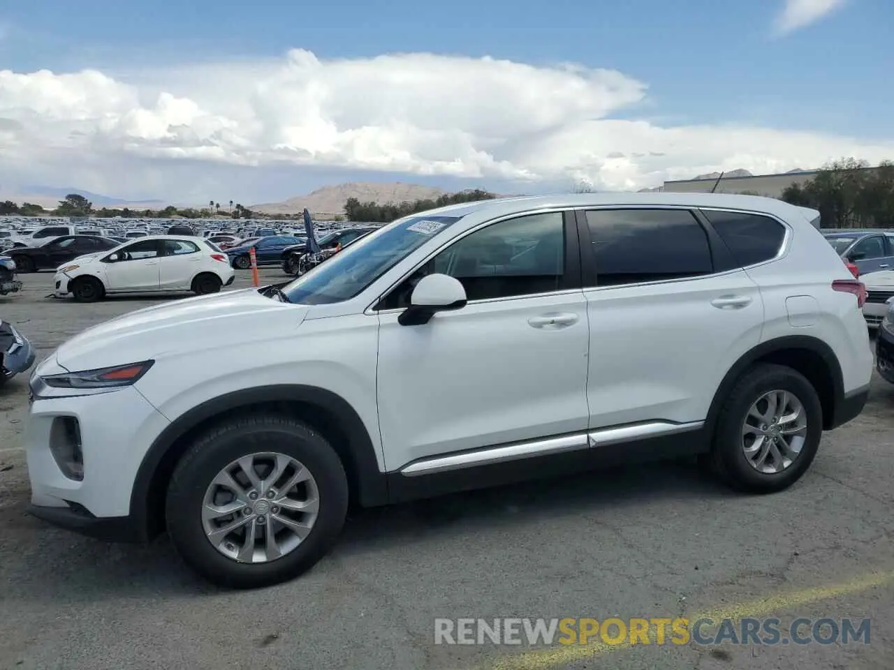 1 Photograph of a damaged car 5NMS23AD2KH100402 HYUNDAI SANTA FE 2019