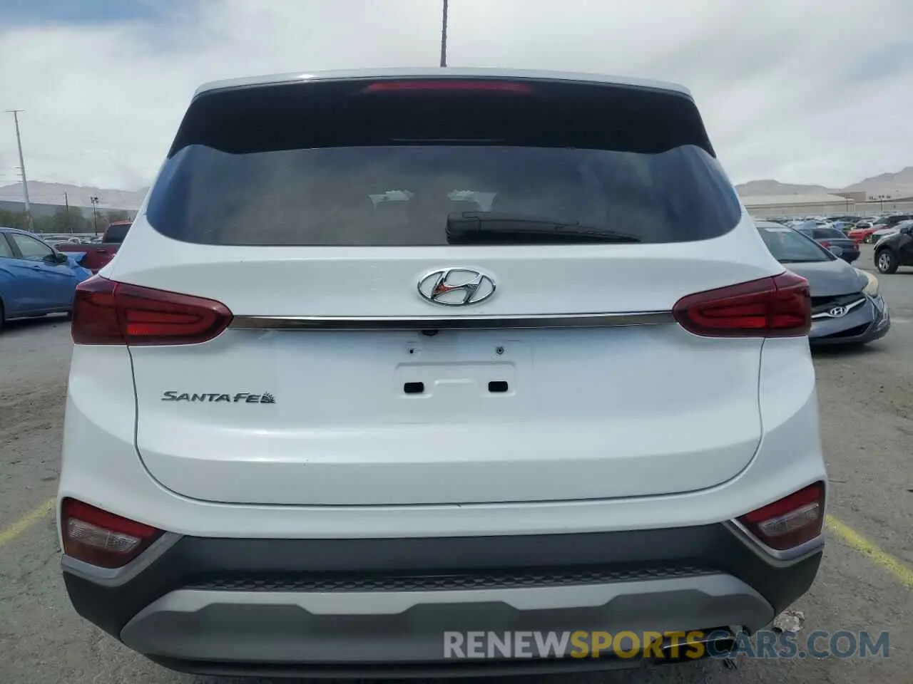 6 Photograph of a damaged car 5NMS23AD2KH100402 HYUNDAI SANTA FE 2019
