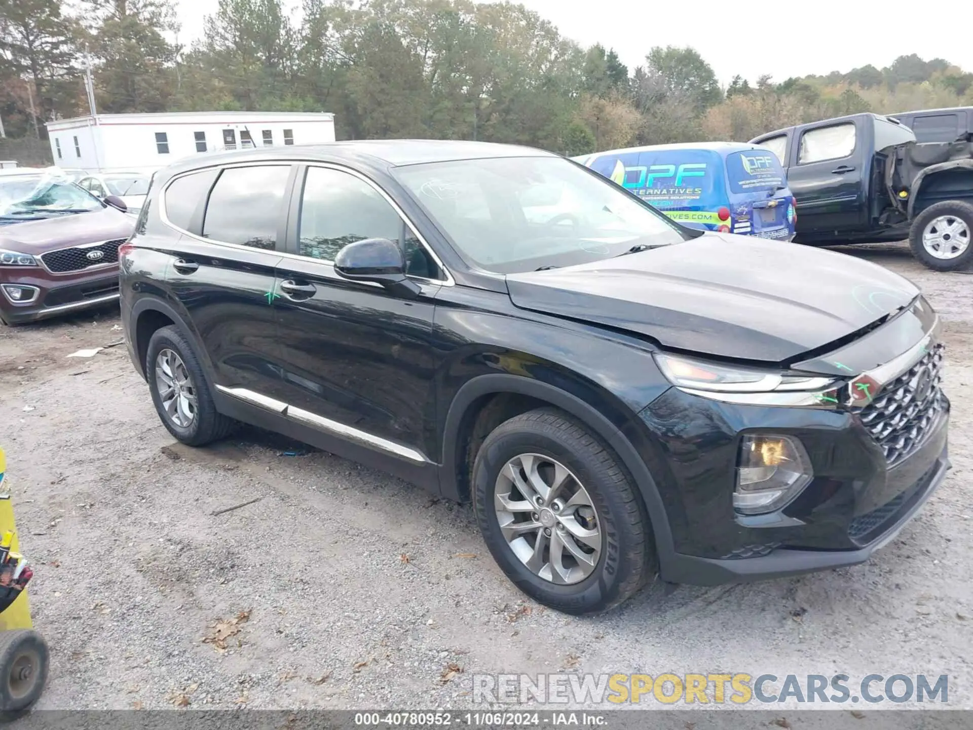 1 Photograph of a damaged car 5NMS23AD3KH064655 HYUNDAI SANTA FE 2019