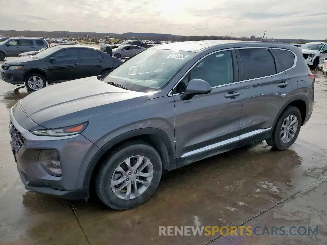 1 Photograph of a damaged car 5NMS23AD3KH103096 HYUNDAI SANTA FE 2019