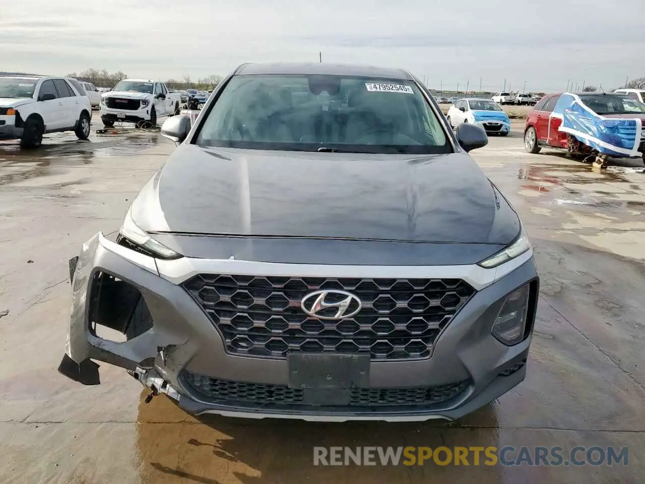 5 Photograph of a damaged car 5NMS23AD3KH103096 HYUNDAI SANTA FE 2019