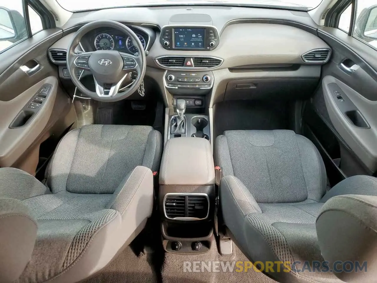 8 Photograph of a damaged car 5NMS23AD3KH103096 HYUNDAI SANTA FE 2019