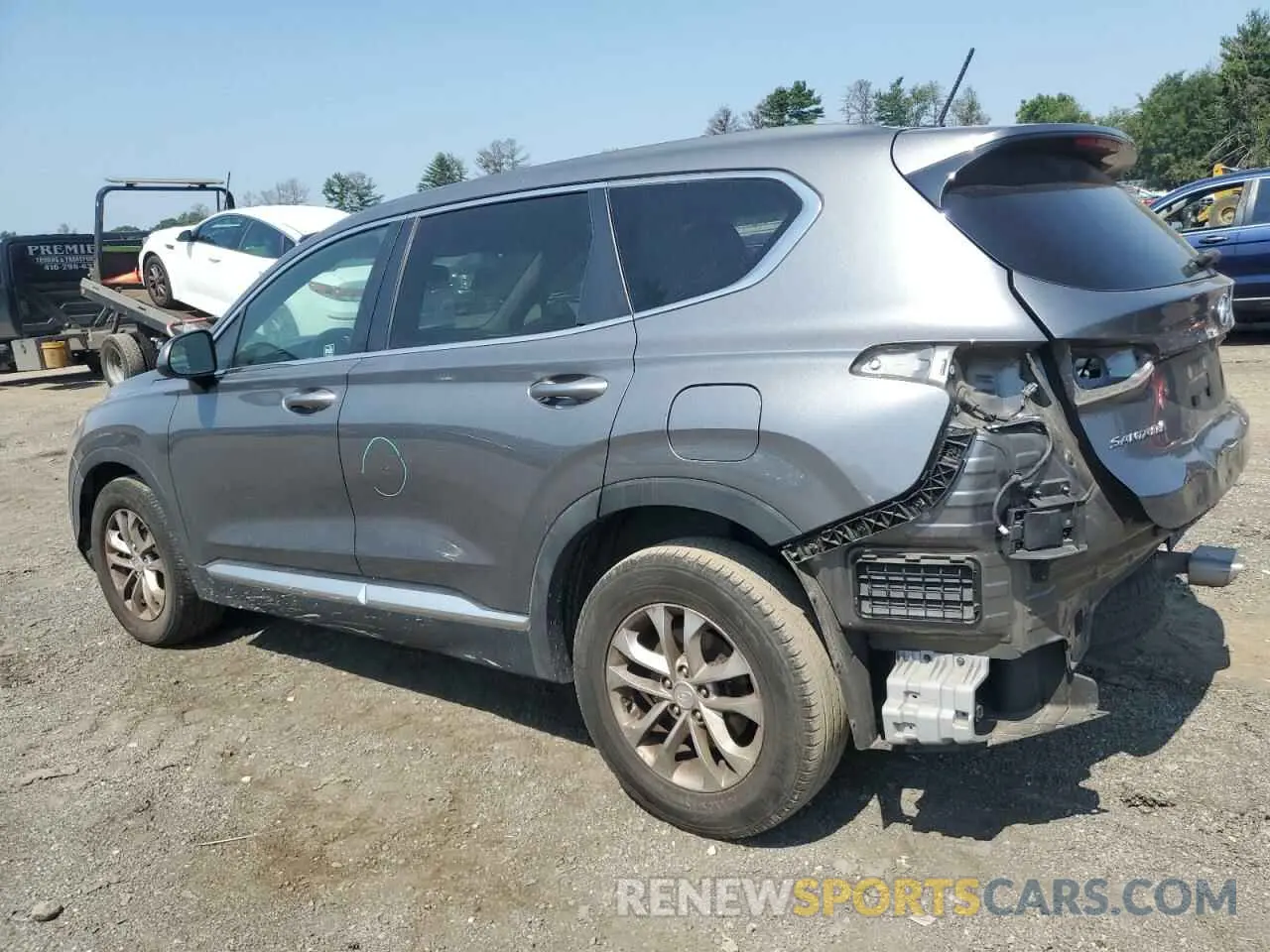 2 Photograph of a damaged car 5NMS23AD4KH033124 HYUNDAI SANTA FE 2019