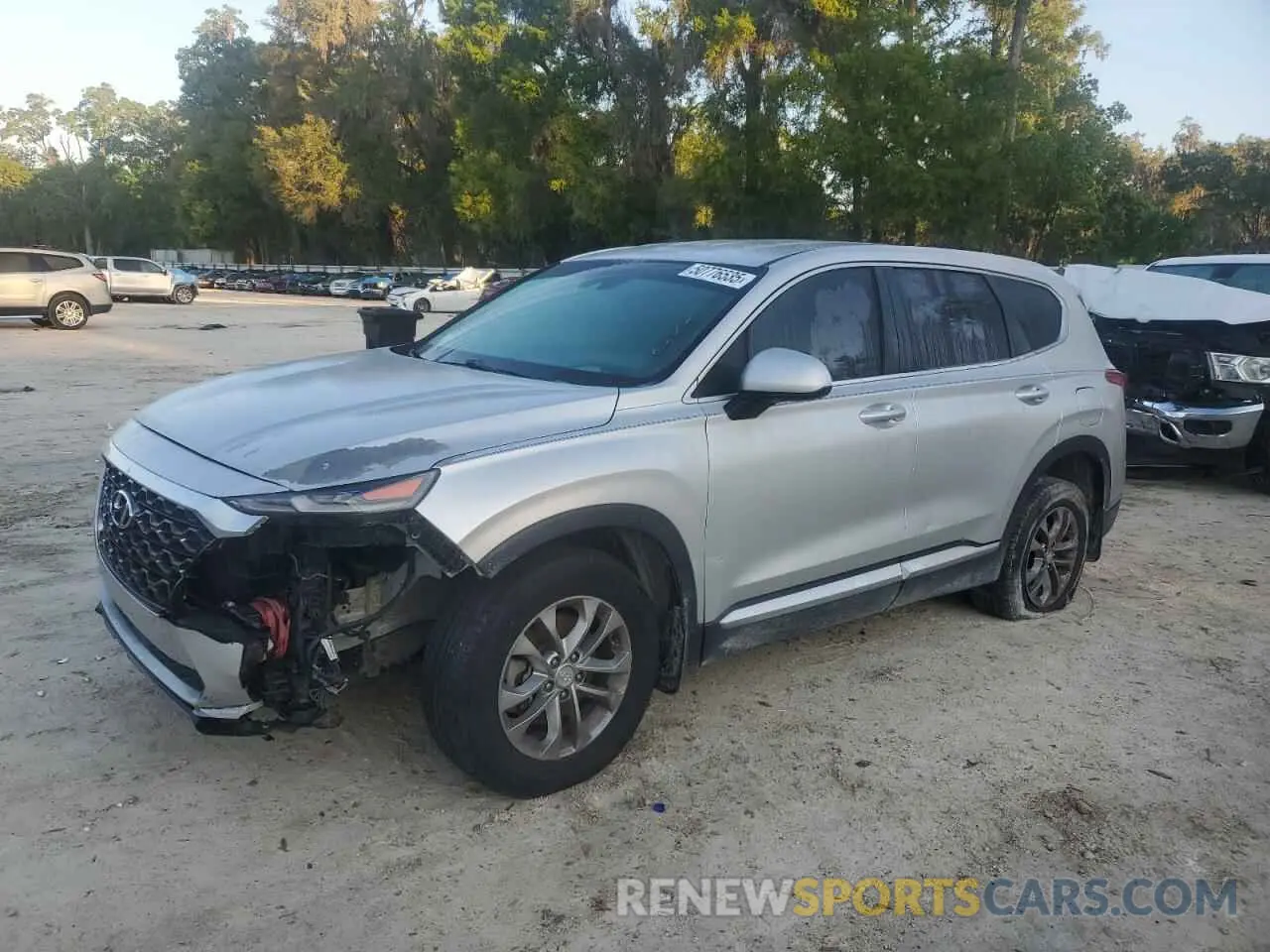 1 Photograph of a damaged car 5NMS23AD4KH041076 HYUNDAI SANTA FE 2019