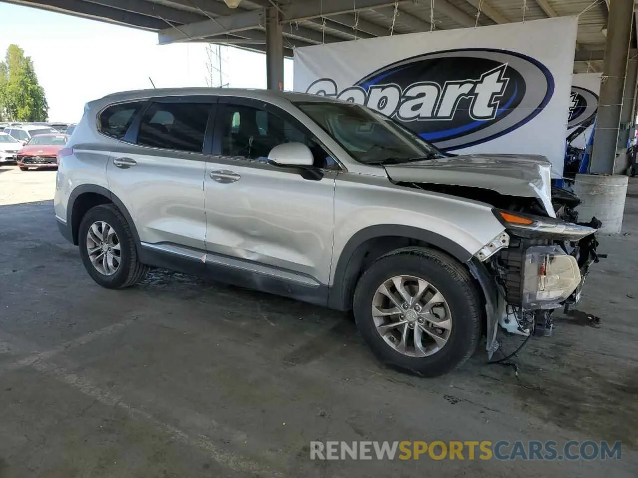 4 Photograph of a damaged car 5NMS23AD4KH043877 HYUNDAI SANTA FE 2019