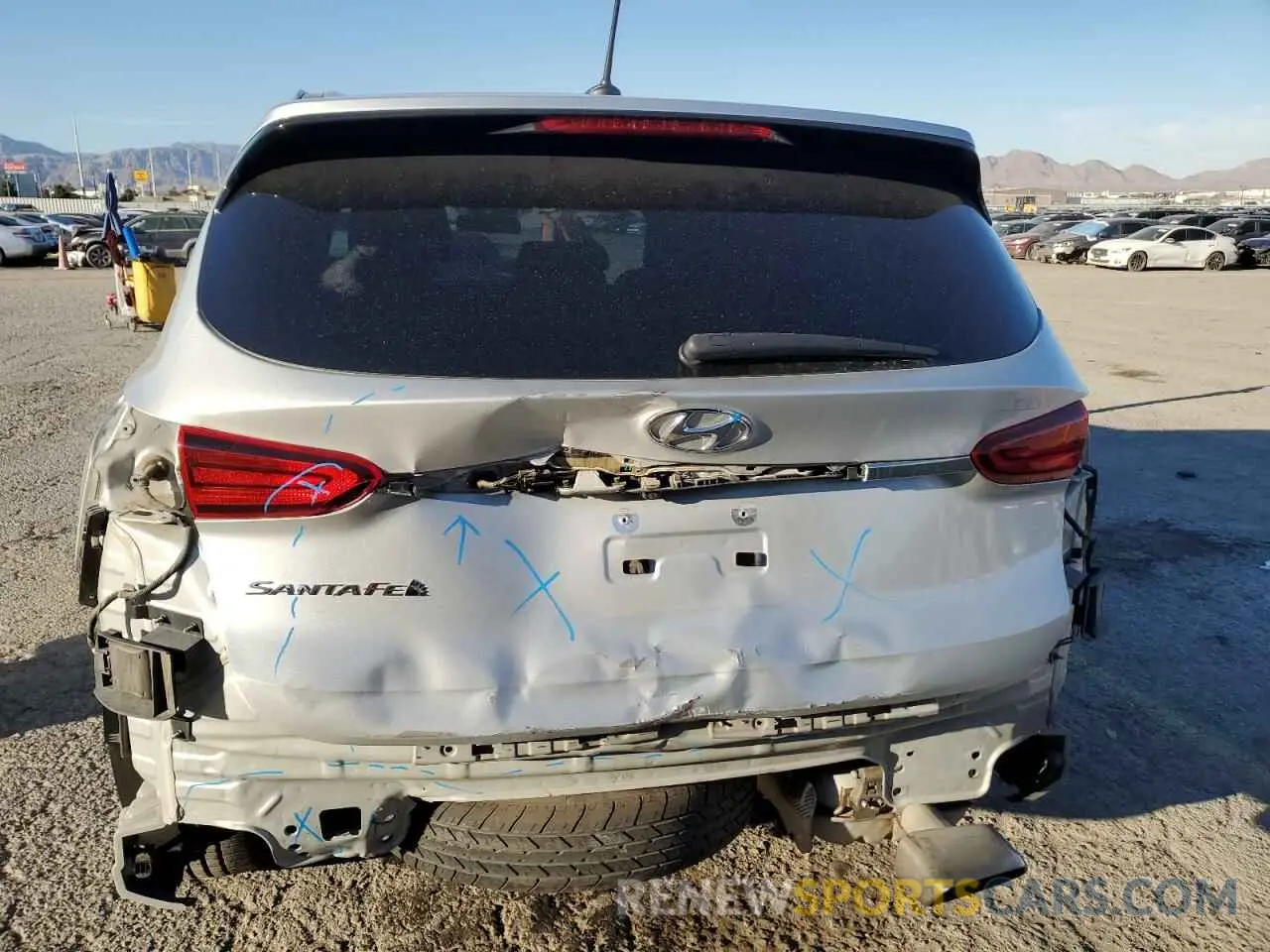 6 Photograph of a damaged car 5NMS23AD4KH076930 HYUNDAI SANTA FE 2019