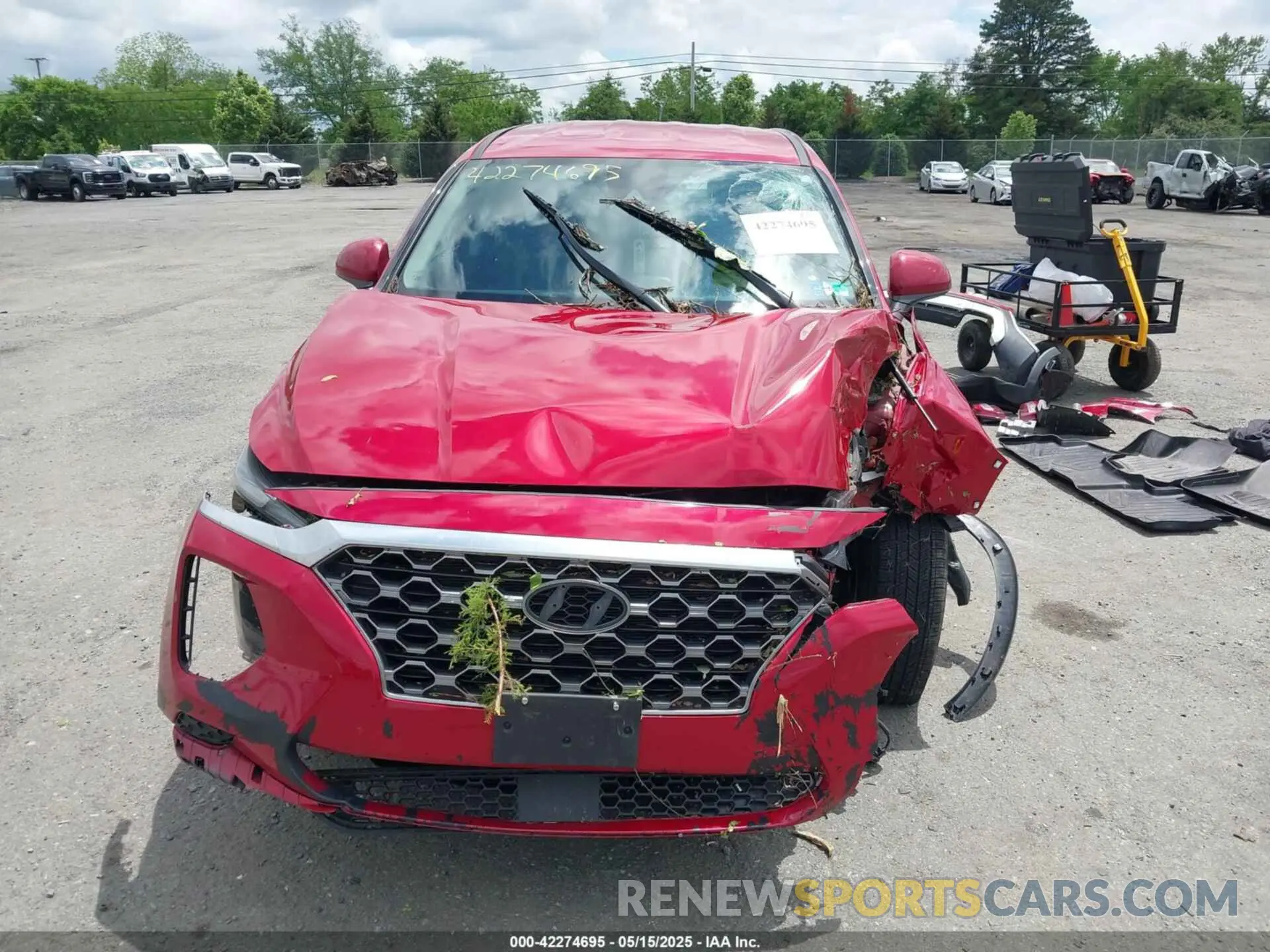 13 Photograph of a damaged car 5NMS23AD4KH079360 HYUNDAI SANTA FE 2019