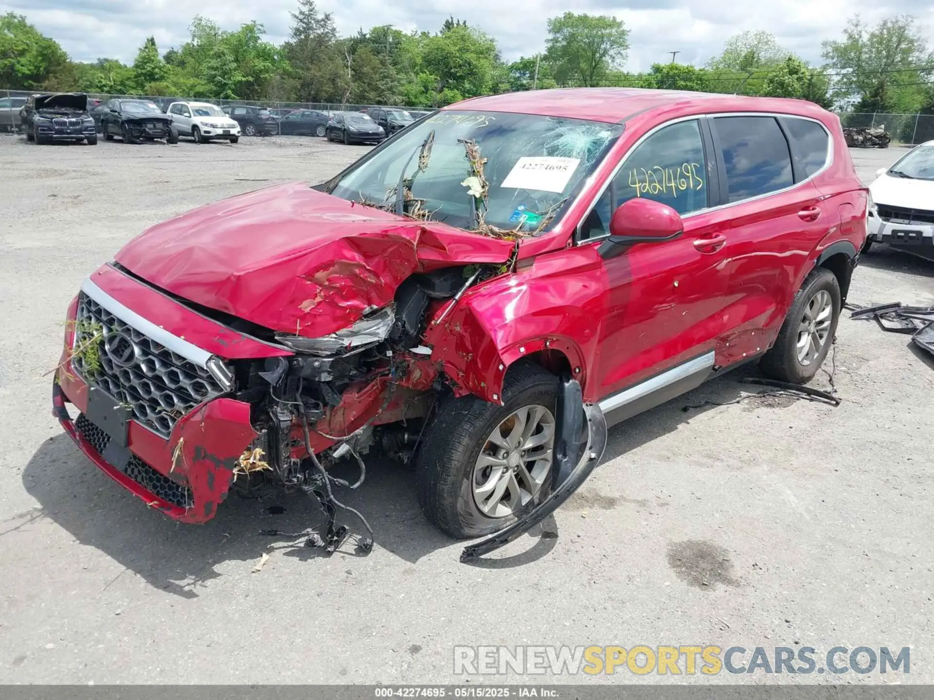 2 Photograph of a damaged car 5NMS23AD4KH079360 HYUNDAI SANTA FE 2019