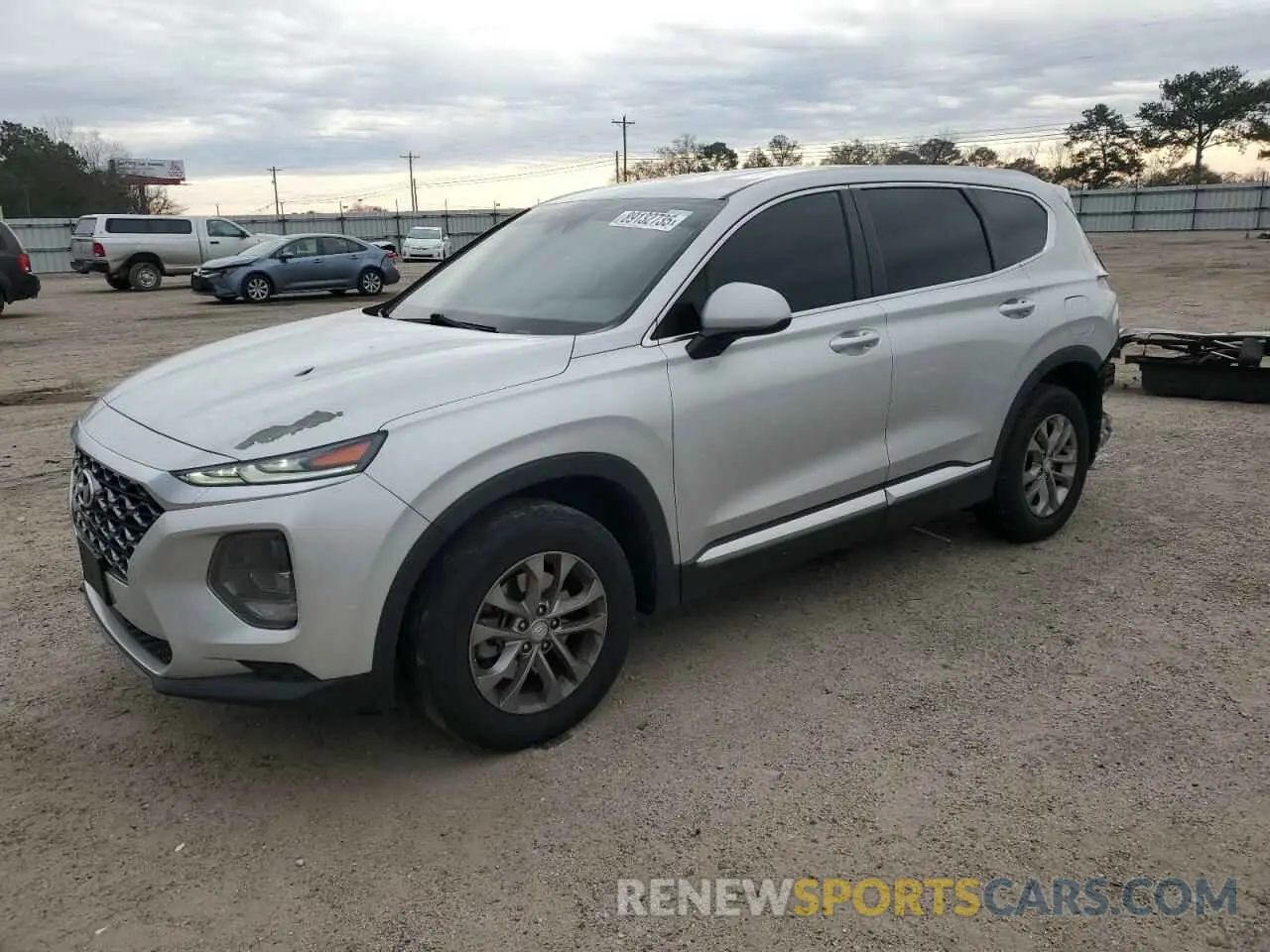 1 Photograph of a damaged car 5NMS23AD4KH088320 HYUNDAI SANTA FE 2019