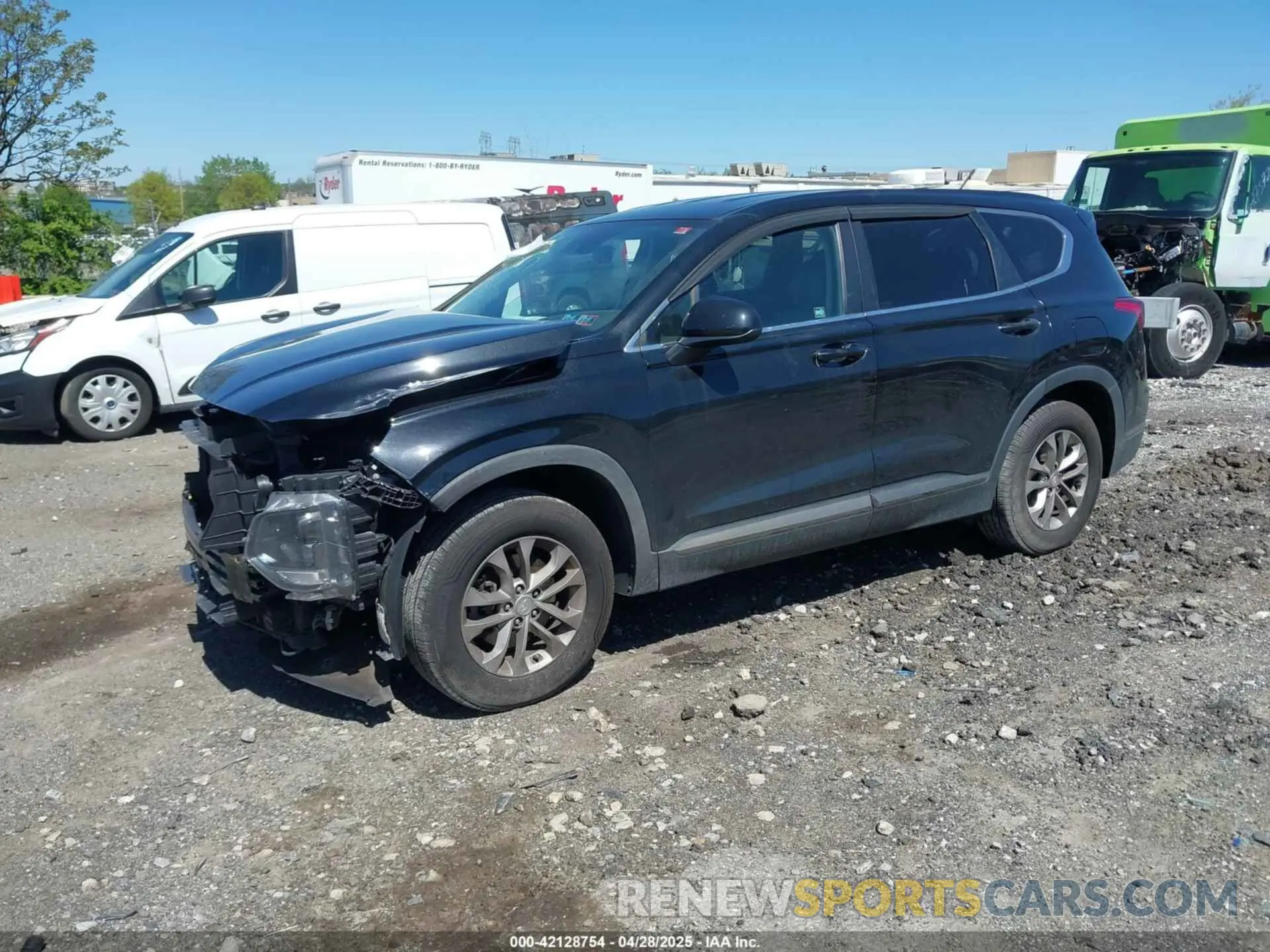 2 Photograph of a damaged car 5NMS23AD4KH099463 HYUNDAI SANTA FE 2019
