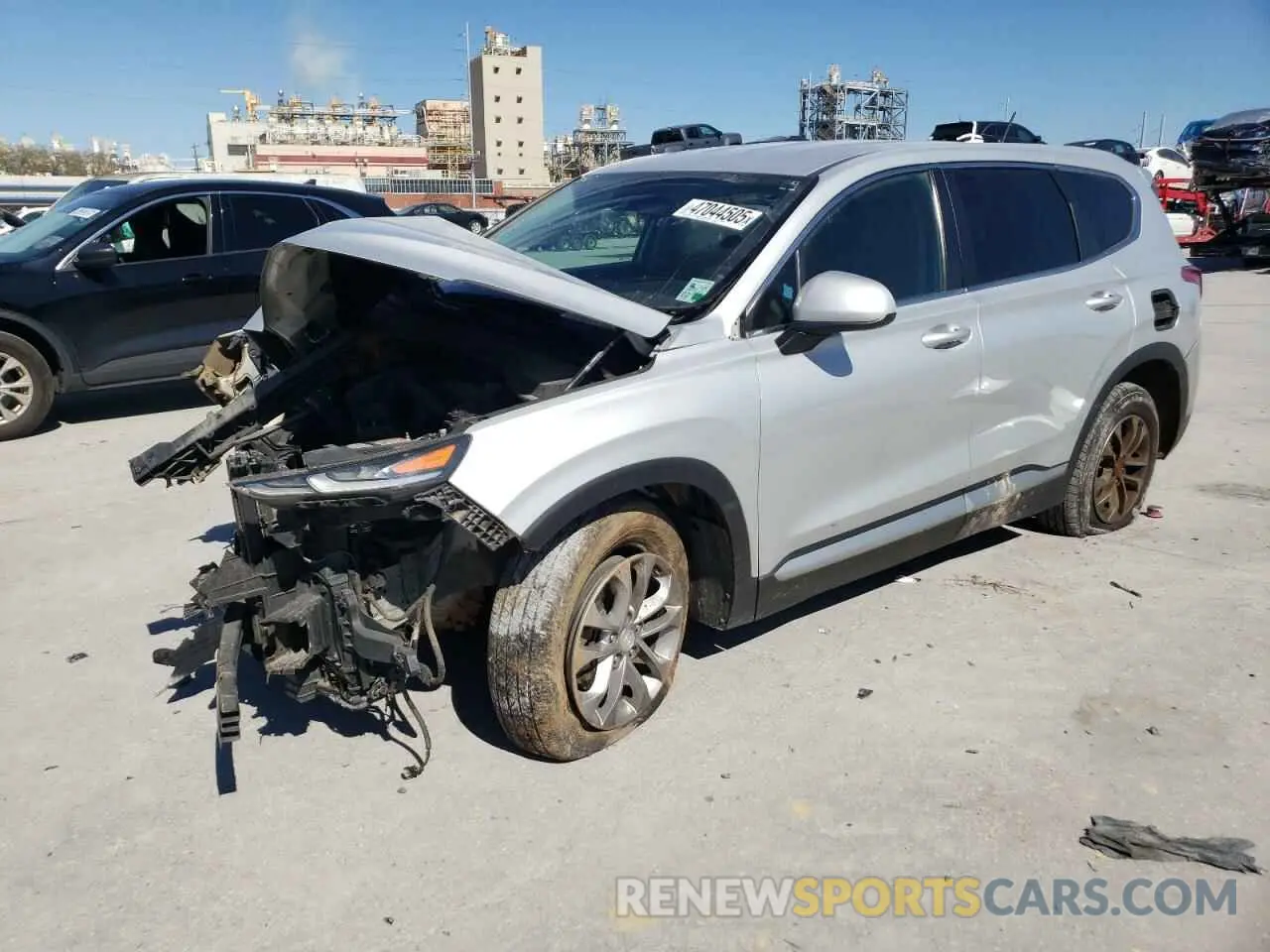 1 Photograph of a damaged car 5NMS23AD4KH106203 HYUNDAI SANTA FE 2019