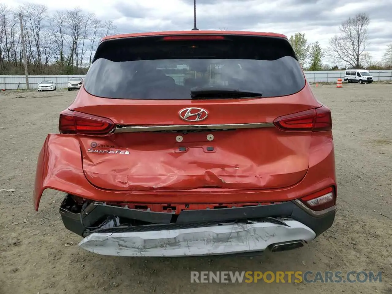 6 Photograph of a damaged car 5NMS23AD4KH117525 HYUNDAI SANTA FE 2019