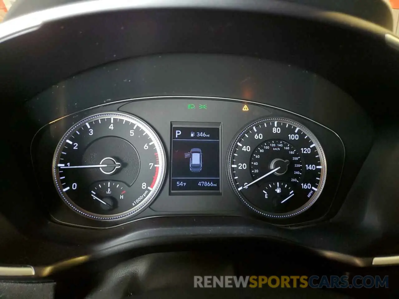 9 Photograph of a damaged car 5NMS23AD4KH117525 HYUNDAI SANTA FE 2019