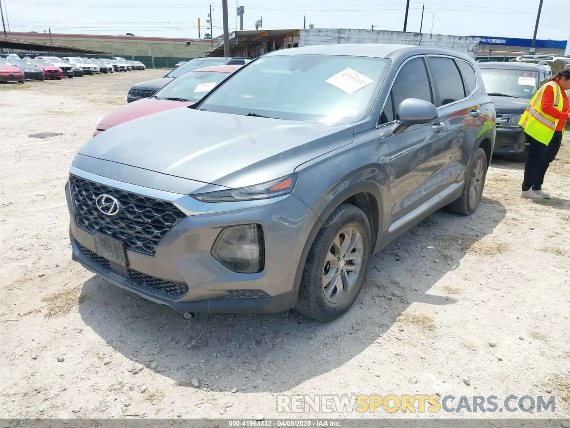 2 Photograph of a damaged car 5NMS23AD4KH122353 HYUNDAI SANTA FE 2019