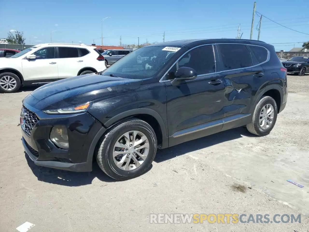 1 Photograph of a damaged car 5NMS23AD5KH016591 HYUNDAI SANTA FE 2019