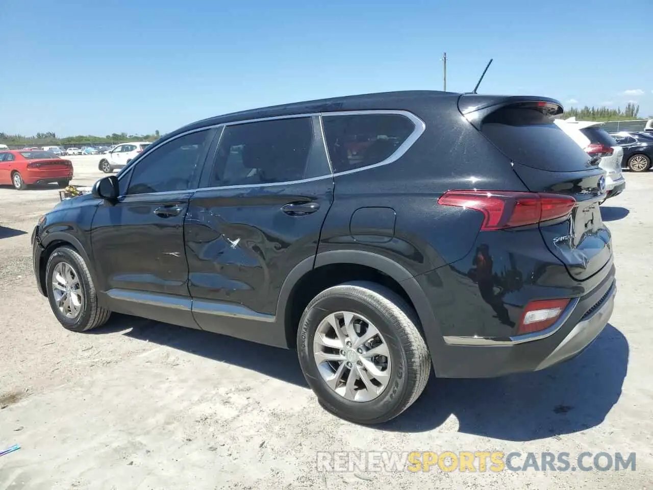 2 Photograph of a damaged car 5NMS23AD5KH016591 HYUNDAI SANTA FE 2019