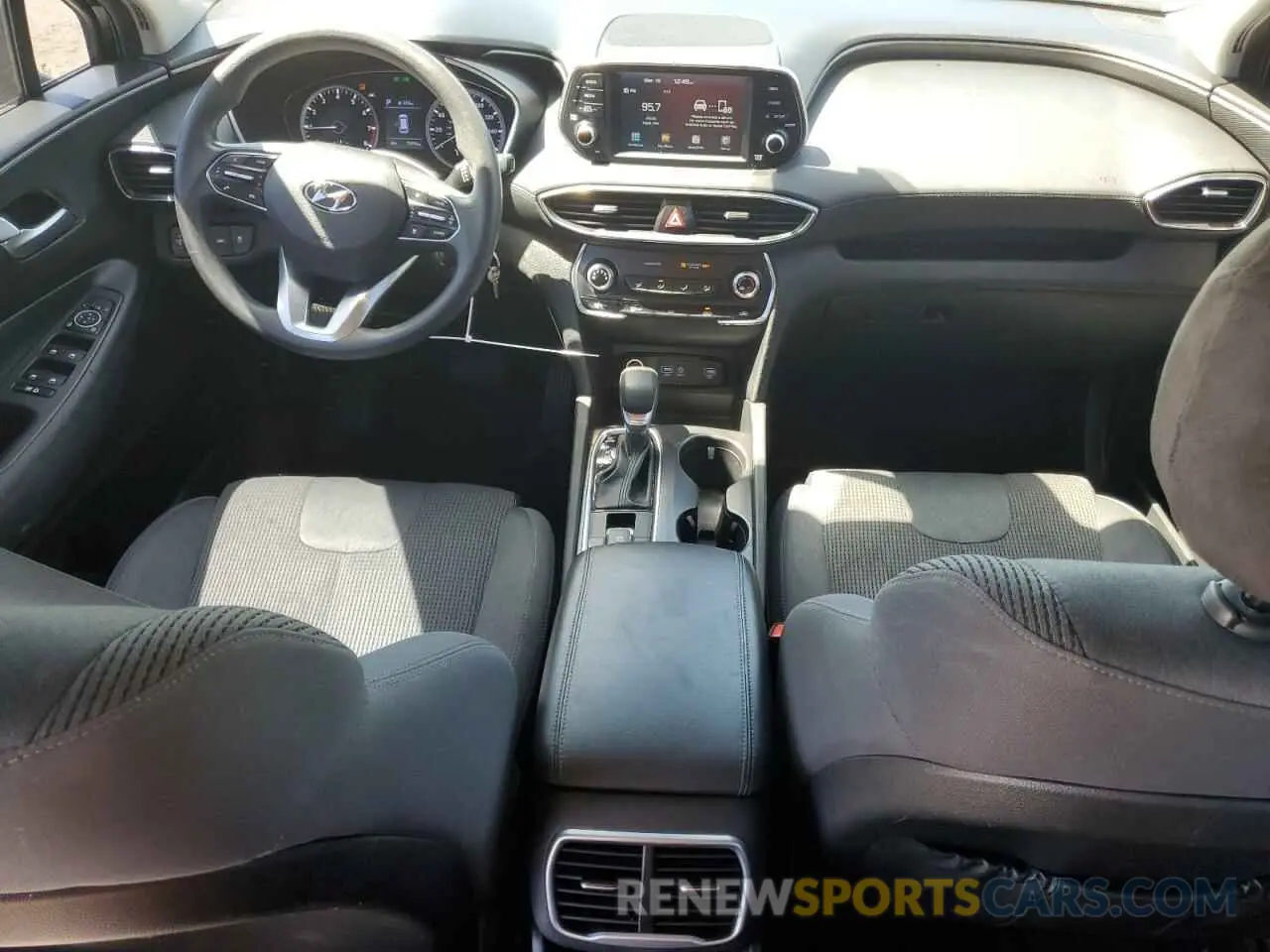 8 Photograph of a damaged car 5NMS23AD5KH016591 HYUNDAI SANTA FE 2019