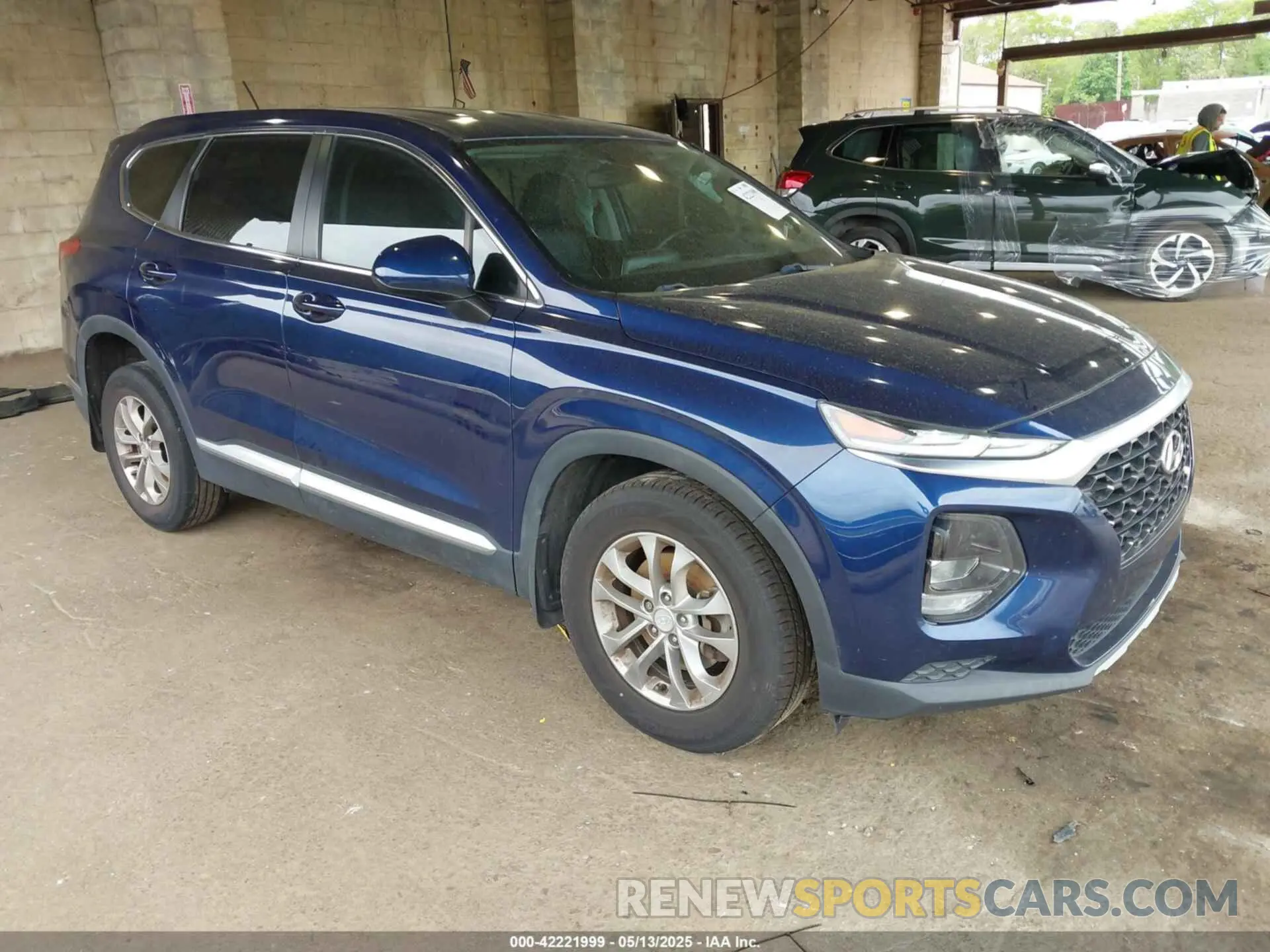1 Photograph of a damaged car 5NMS23AD5KH105321 HYUNDAI SANTA FE 2019