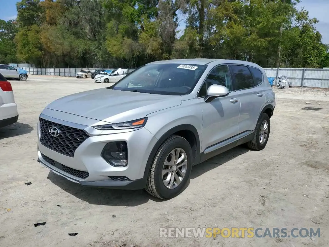 1 Photograph of a damaged car 5NMS23AD5KH119137 HYUNDAI SANTA FE 2019