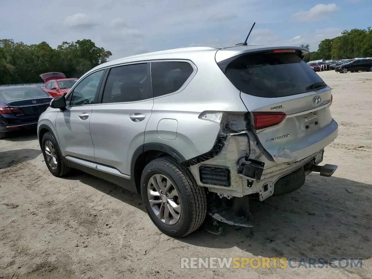 2 Photograph of a damaged car 5NMS23AD5KH119137 HYUNDAI SANTA FE 2019