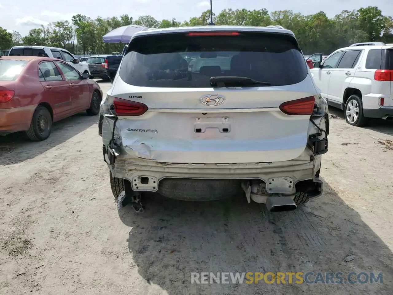 6 Photograph of a damaged car 5NMS23AD5KH119137 HYUNDAI SANTA FE 2019