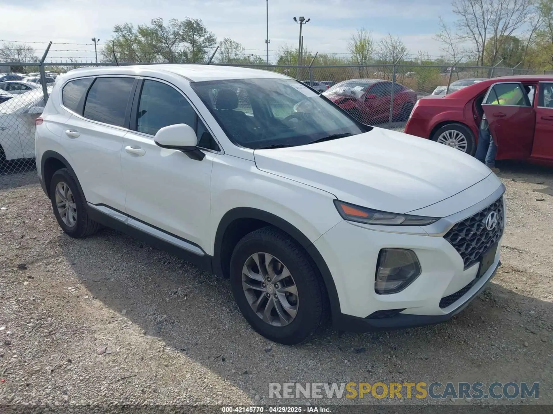 1 Photograph of a damaged car 5NMS23AD6KH049132 HYUNDAI SANTA FE 2019