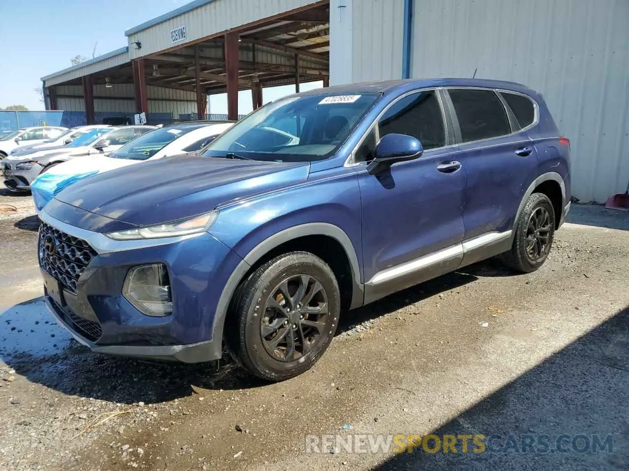 1 Photograph of a damaged car 5NMS23AD6KH104064 HYUNDAI SANTA FE 2019