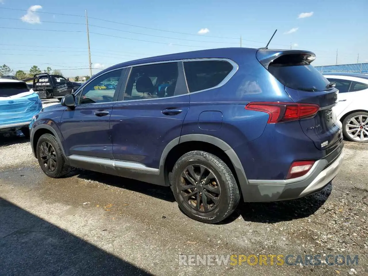 2 Photograph of a damaged car 5NMS23AD6KH104064 HYUNDAI SANTA FE 2019