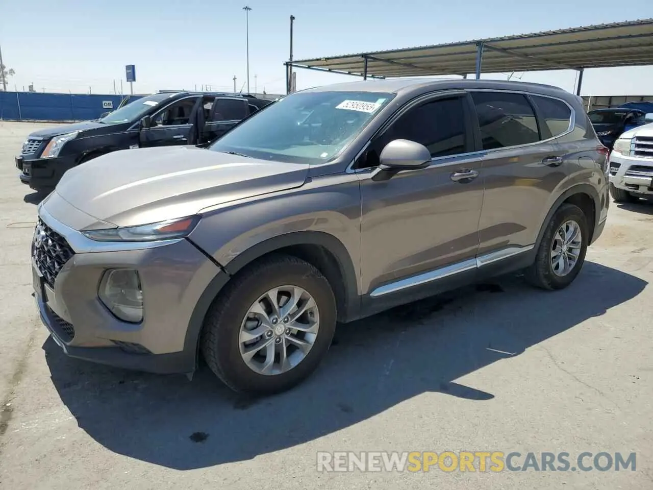 1 Photograph of a damaged car 5NMS23AD7KH005186 HYUNDAI SANTA FE 2019