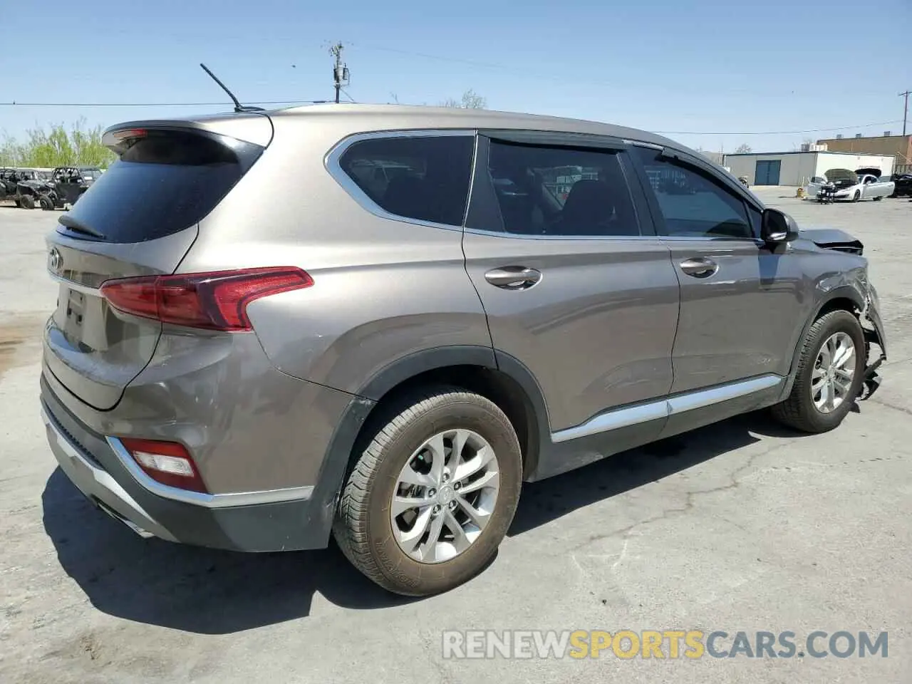 3 Photograph of a damaged car 5NMS23AD7KH005186 HYUNDAI SANTA FE 2019