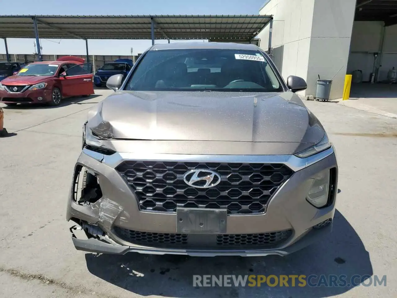 5 Photograph of a damaged car 5NMS23AD7KH005186 HYUNDAI SANTA FE 2019