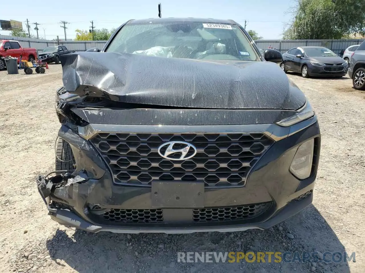 5 Photograph of a damaged car 5NMS23AD7KH008783 HYUNDAI SANTA FE 2019