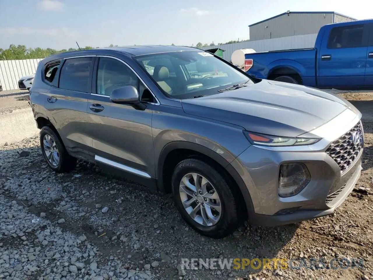4 Photograph of a damaged car 5NMS23AD7KH010145 HYUNDAI SANTA FE 2019