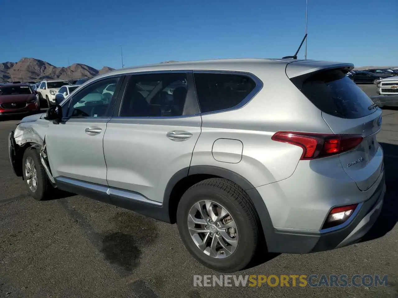 2 Photograph of a damaged car 5NMS23AD7KH064707 HYUNDAI SANTA FE 2019